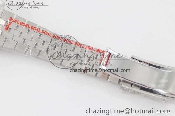 0224 Refined Datejust 41 SS Full Diamonds TWF 1:1 Best Edition Gray Roman Markers Dial on Jubilee Bracelet A 2389